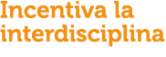 Incentiva la interdisciplina 