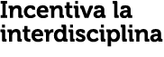 Incentiva la interdisciplina 