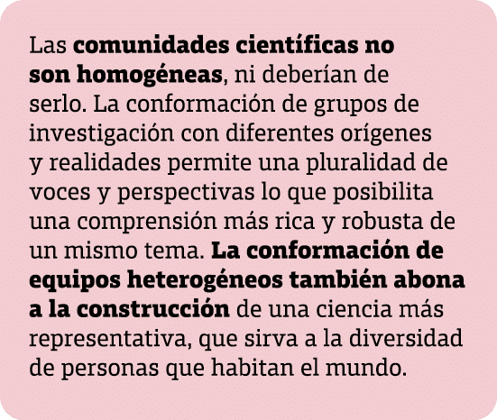  Las comunidades cient ficas no son homog neas, ni deber an de serlo. La conformaci n de grupos de investigaci n con ...