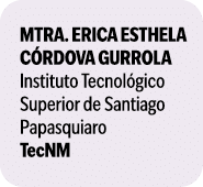  Mtra. Erica Esthela C rdova Gurrola Instituto Tecnol gico Superior de Santiago Papasquiaro TecNM 