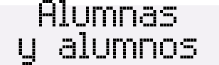 Alumnas y alumnos