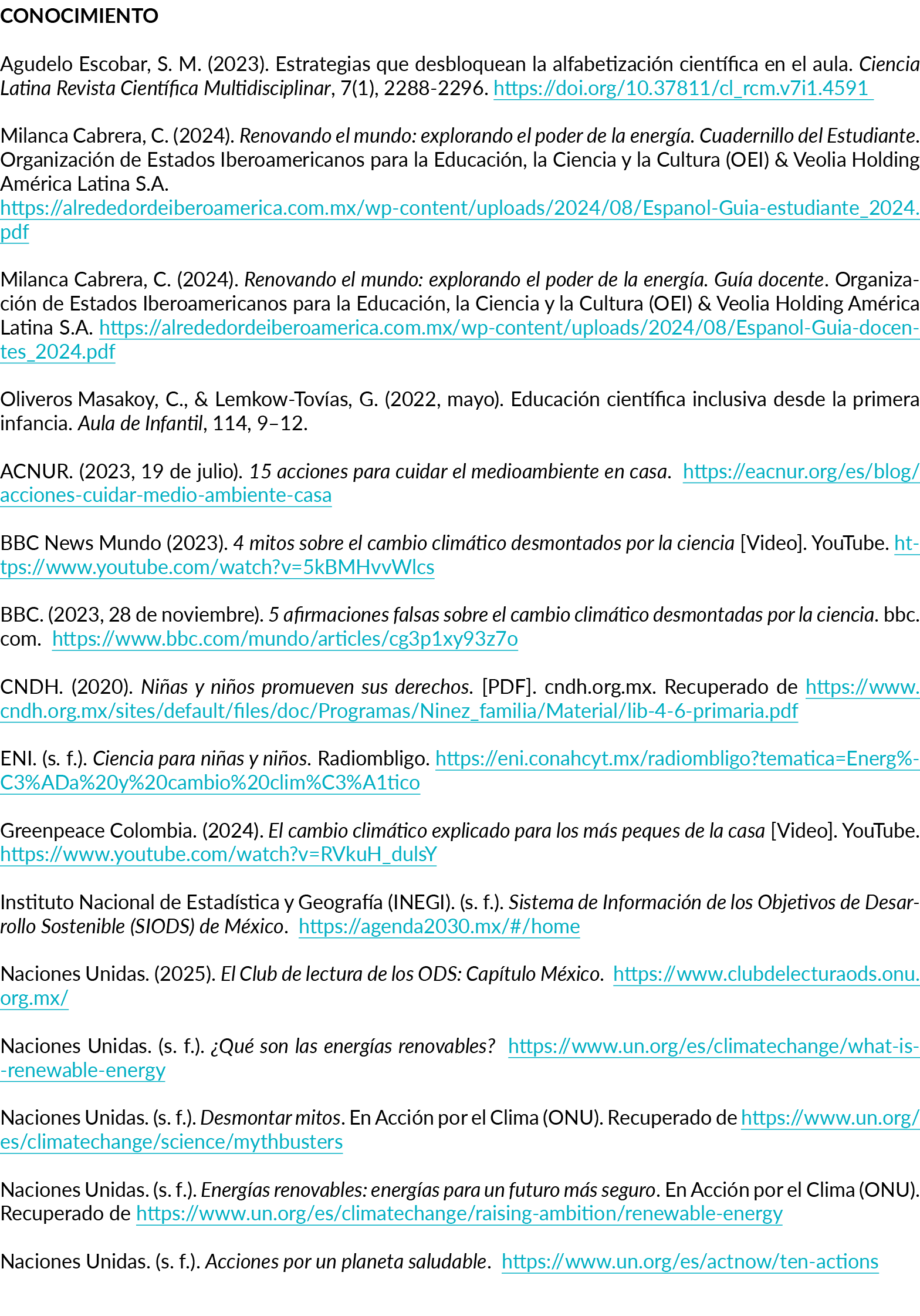 Conocimiento Agudelo Escobar, S. M. (2023). Estrategias que desbloquean la alfabetizaci n cient fica en el aula. Cien...
