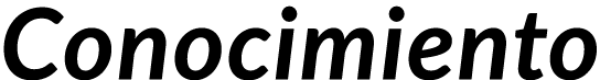 Conocimiento
