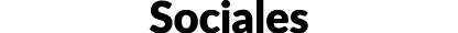 Sociales