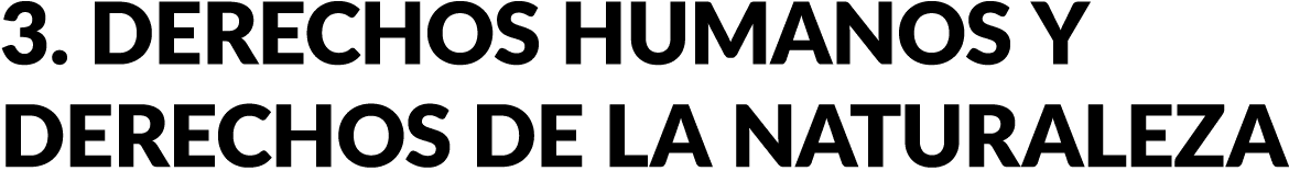 3. Derechos humanos y derechos de la naturaleza