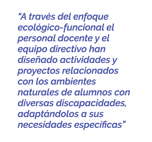  “A trav s del enfoque ecol gico funcional el personal docente y el equipo directivo han dise ado actividades y proye...