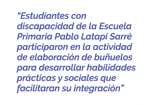  “Estudiantes con discapacidad de la Escuela Primaria Pablo Latap Sarr  participaron en la actividad de elaboraci n ...