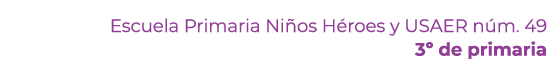 Escuela Primaria Ni os H roes y USAER n m. 49 3º de primaria 