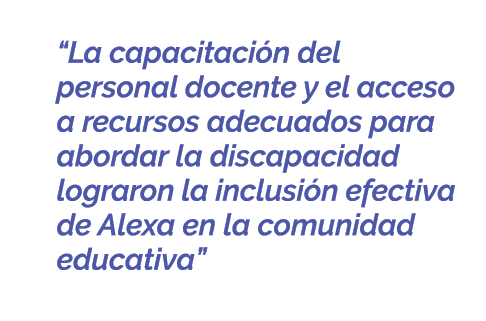  “La capacitaci n del personal docente y el acceso a recursos adecuados para abordar la discapacidad lograron la incl...