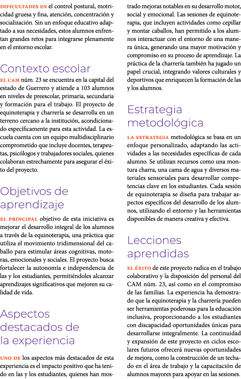 dificultades en el control postural, motricidad gruesa y fina, atenci n, concentraci n y socializaci n. Sin un enfoqu...