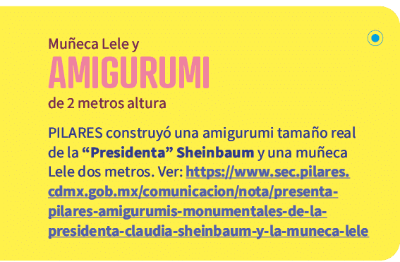  Mu eca Lele y AMIGURUMI de 2 metros altura PILARES construy una amigurumi tama o real de la “Presidenta” Sheinbaum ...