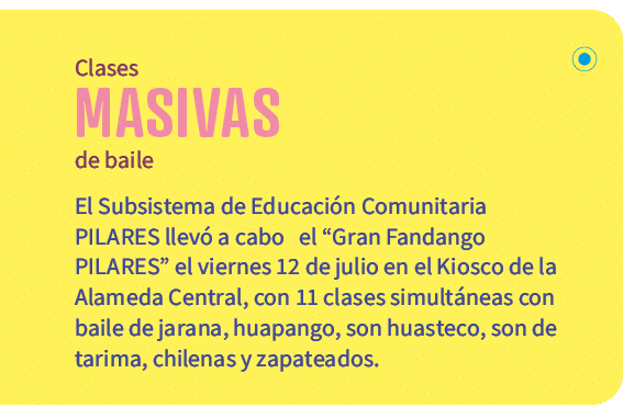  Clases MASIVAS de baile El Subsistema de Educaci n Comunitaria PILARES llev a cabo el “Gran Fandango PILARES” el vi...